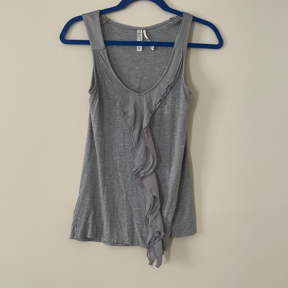 Grey Blouse Sleeveless